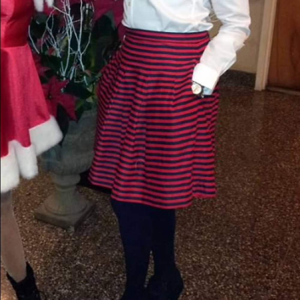 J.Crew pleated full skirt with pockets.
